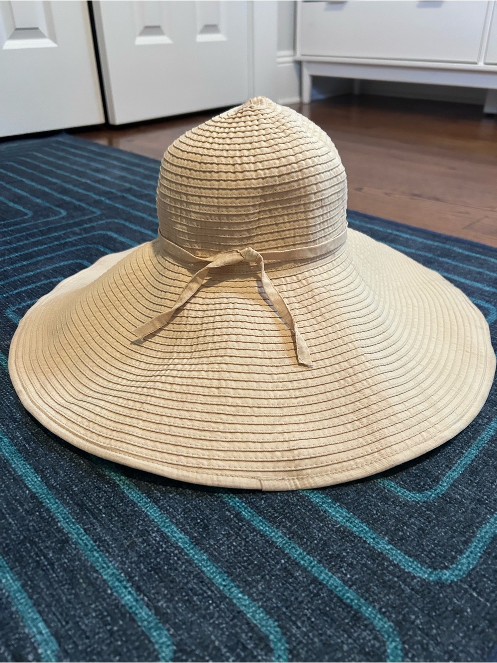 San Diego Hat Company Wide Brim Straw Sun Hat - Beige